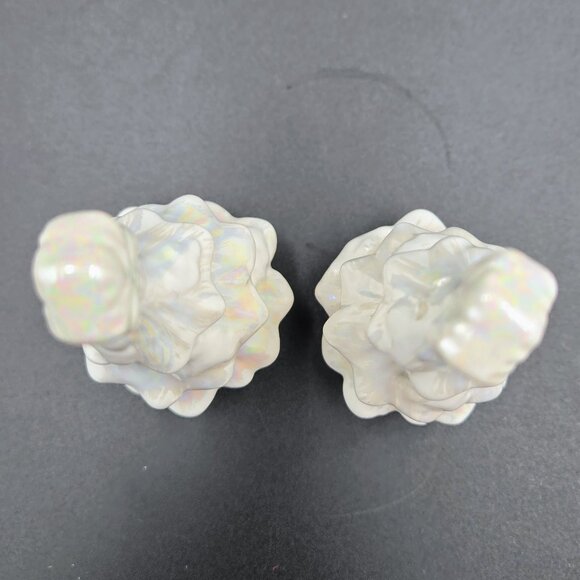 White Christmas Tree Salt And Pepper Shakers With Tray Bella Casa By Ganz Read - Picture 13 of 13